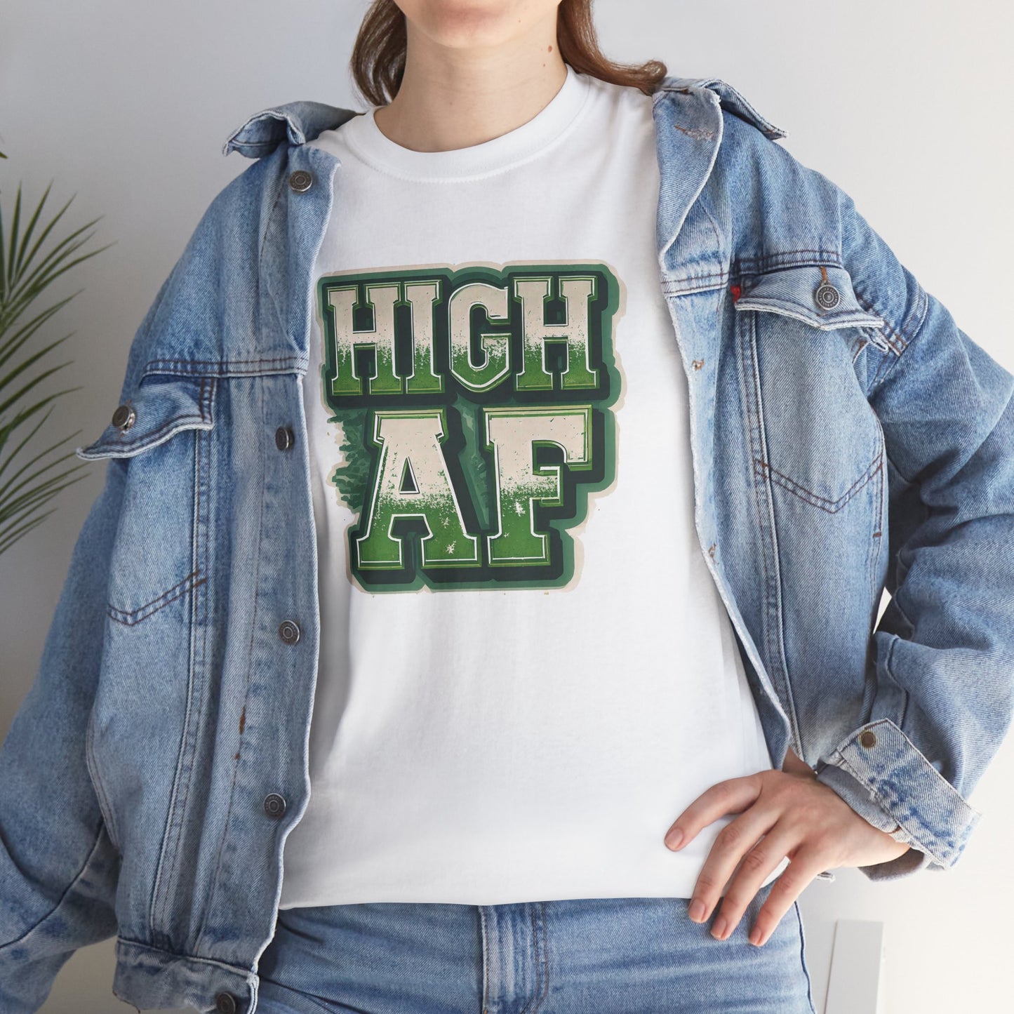 High AF Unisex Heavy Cotton Tee - Relaxed Fit T-Shirt for Stoners