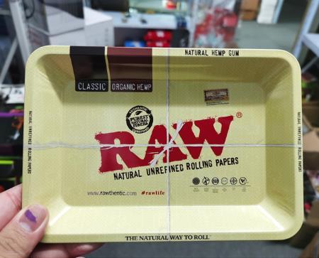 Metal Rolling Tray – Medium 280x180mm with Pattern Design