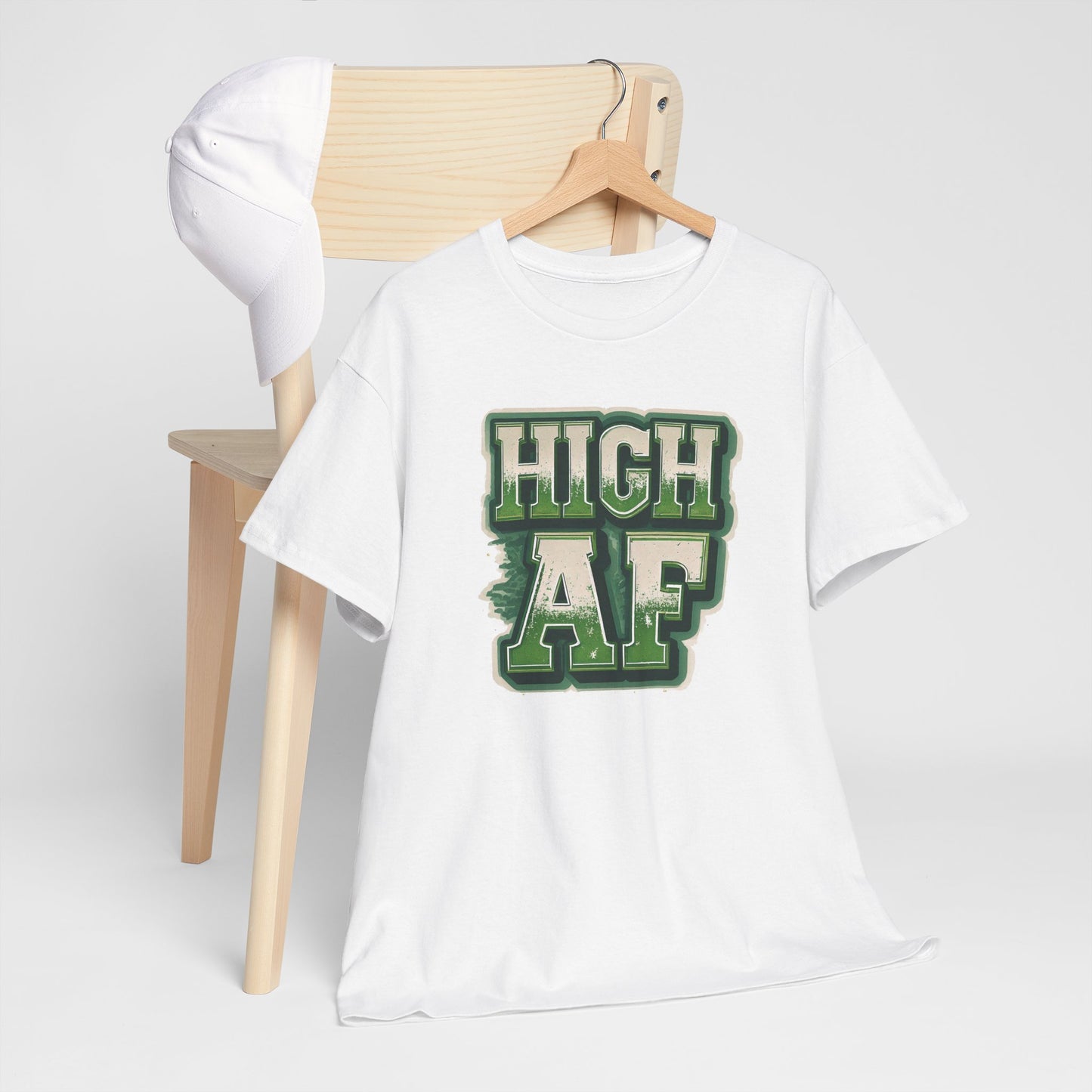 High AF Unisex Heavy Cotton Tee - Relaxed Fit T-Shirt for Stoners