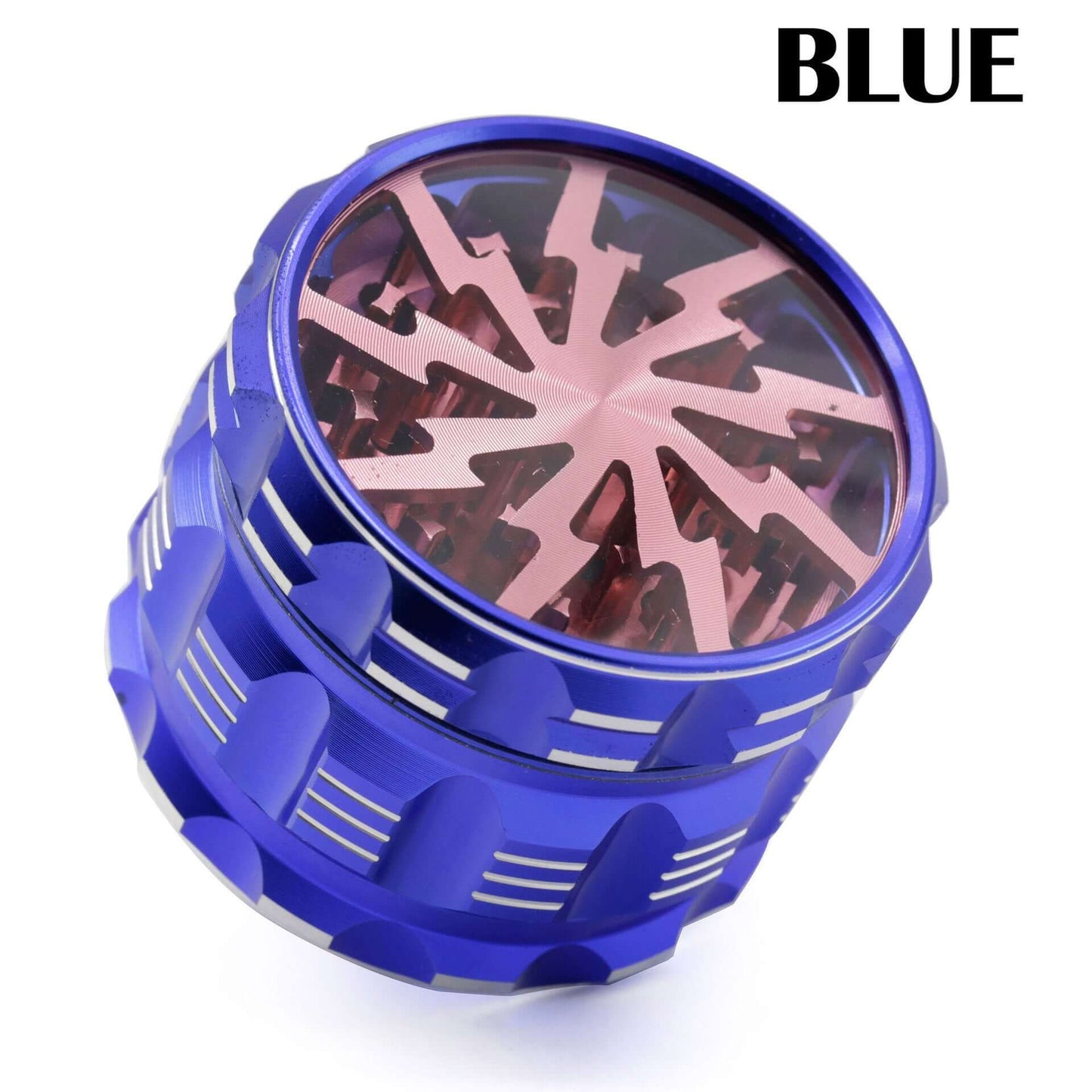 4-Layer Aluminum Grinder – Lightning Bolt Design