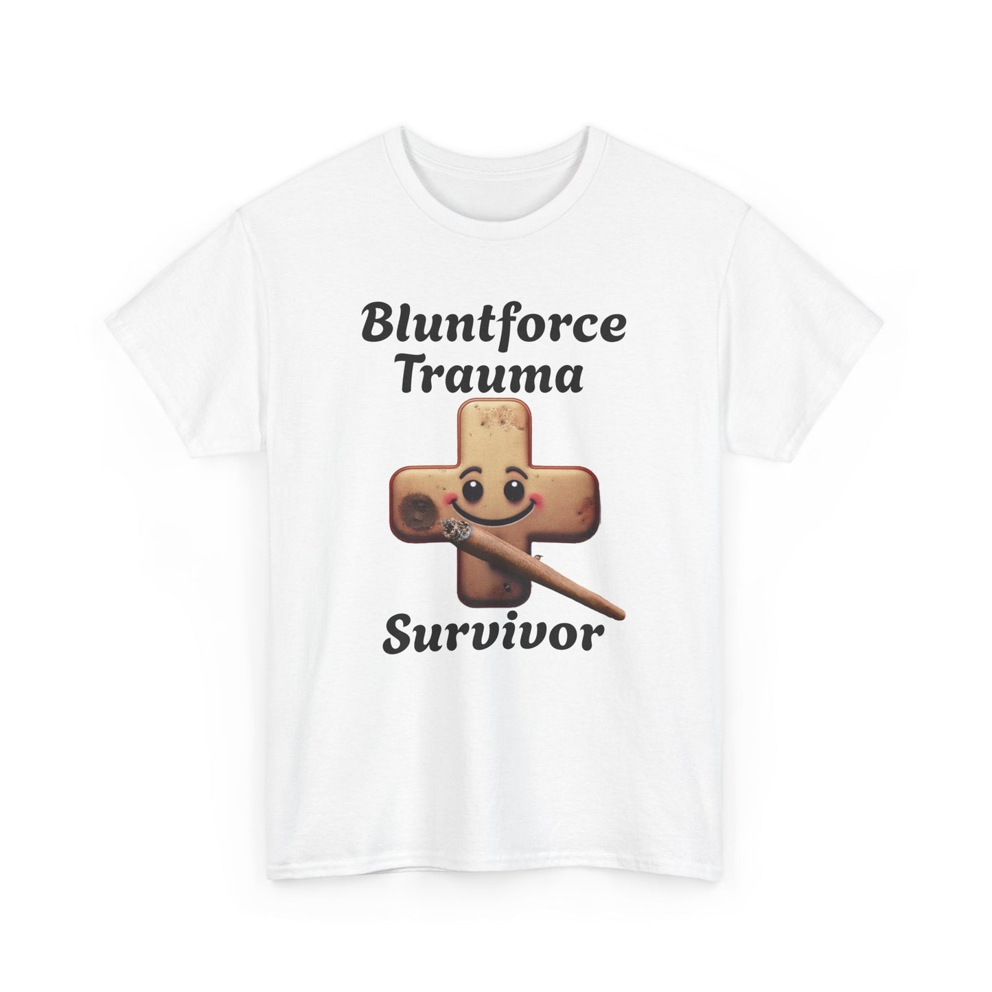 Blunt Force Trauma Survivor T-Shirt – Funny Weed Tee for Stoners