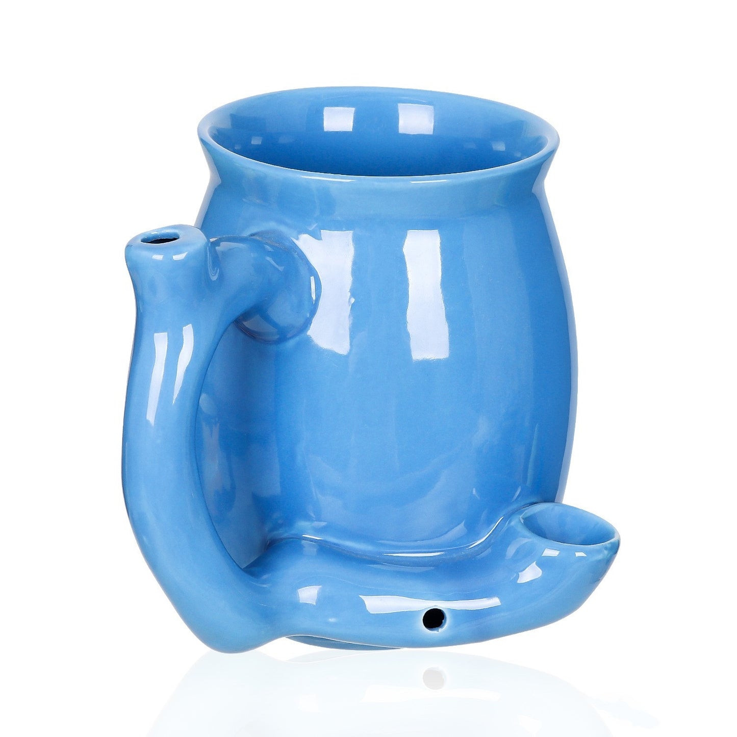 Coffee Pipe – Mug with Built-in Puff-And-Go Pipe Attachment
