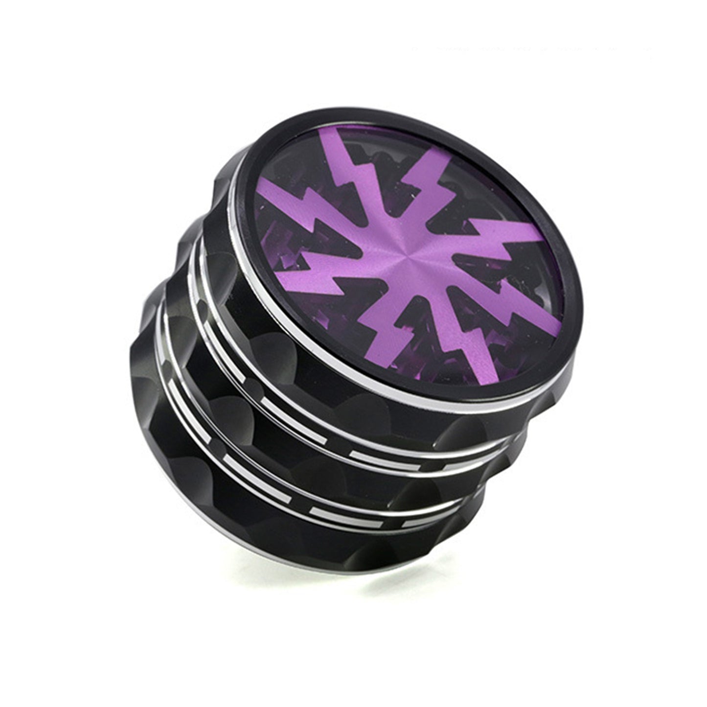 4-Layer Aluminum Grinder – Lightning Bolt Design