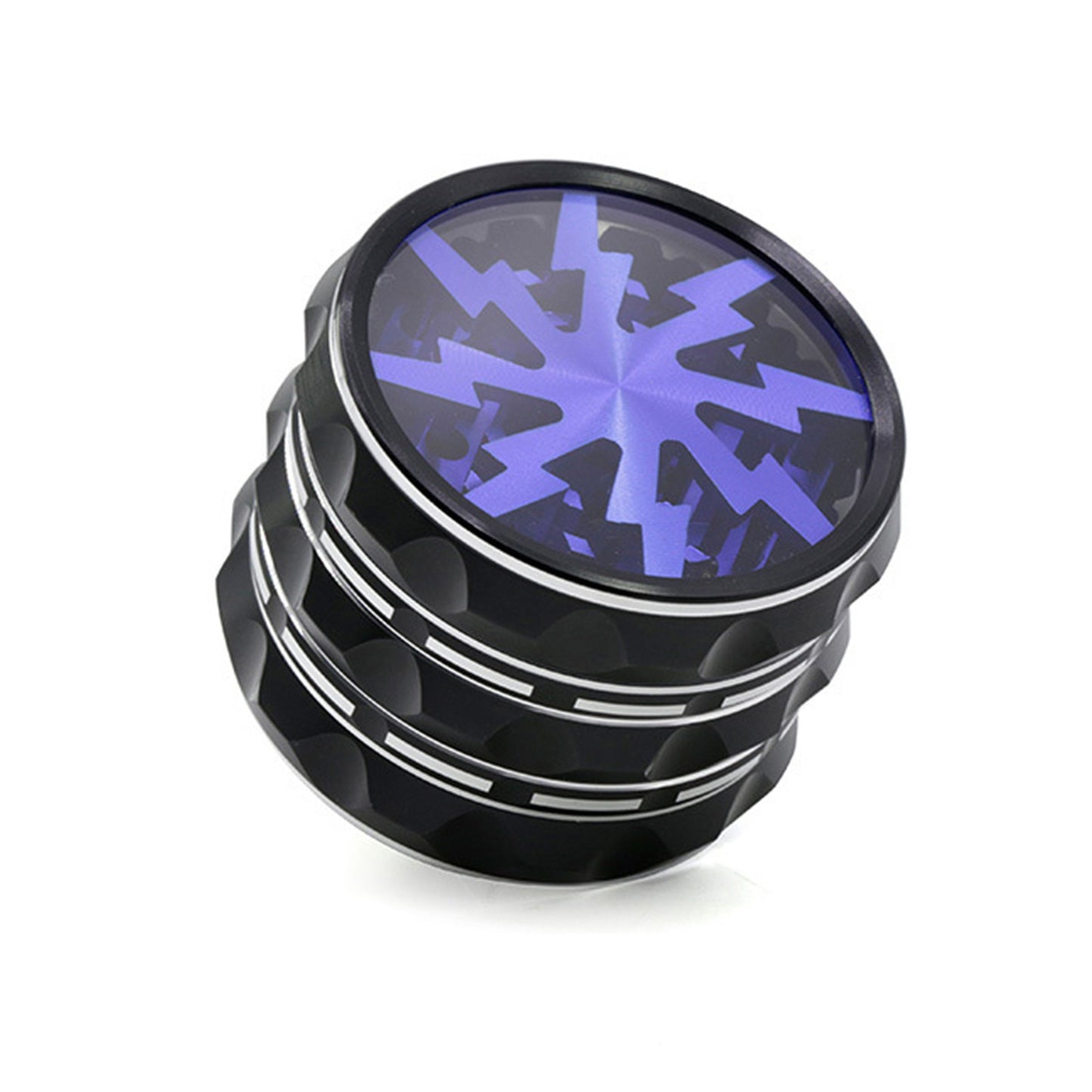 4-Layer Aluminum Grinder – Lightning Bolt Design