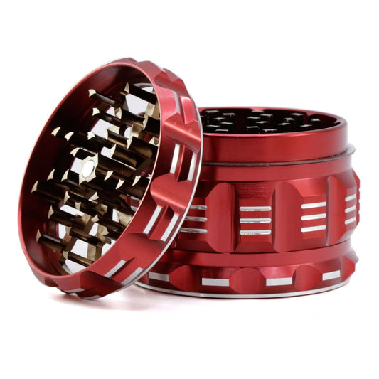 4-Layer Aluminum Grinder – Lightning Bolt Design