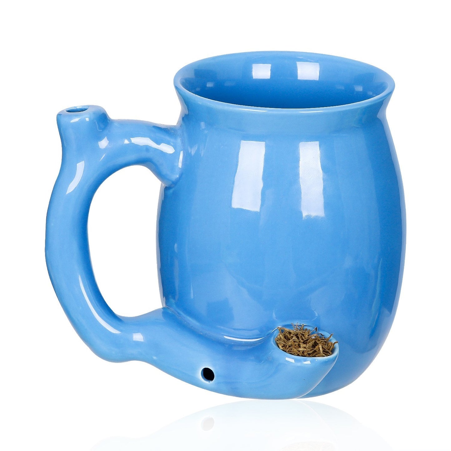 Coffee Pipe – Mug with Built-in Puff-And-Go Pipe Attachment