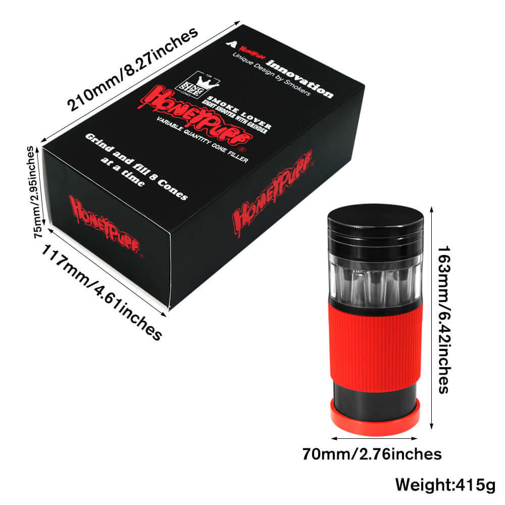 Metal Herb Grinder with Flared Cone Filling – Wind-Resistant & Efficient