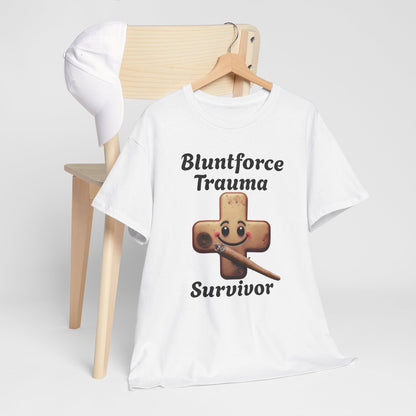 Blunt Force Trauma Survivor T-Shirt – Funny Weed Tee for Stoners