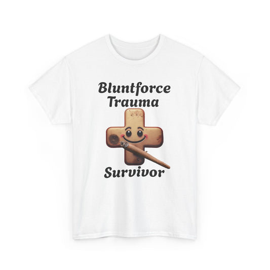 Blunt Force Trauma Survivor T-Shirt – Funny Weed Tee for Stoners