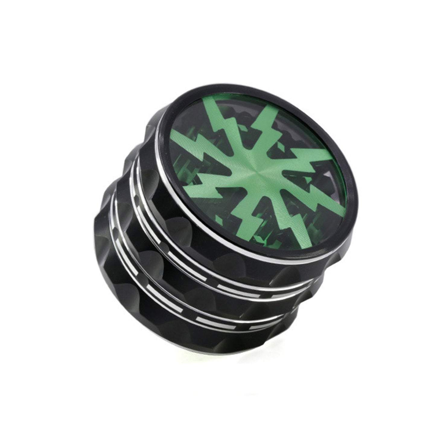 4-Layer Aluminum Grinder – Lightning Bolt Design