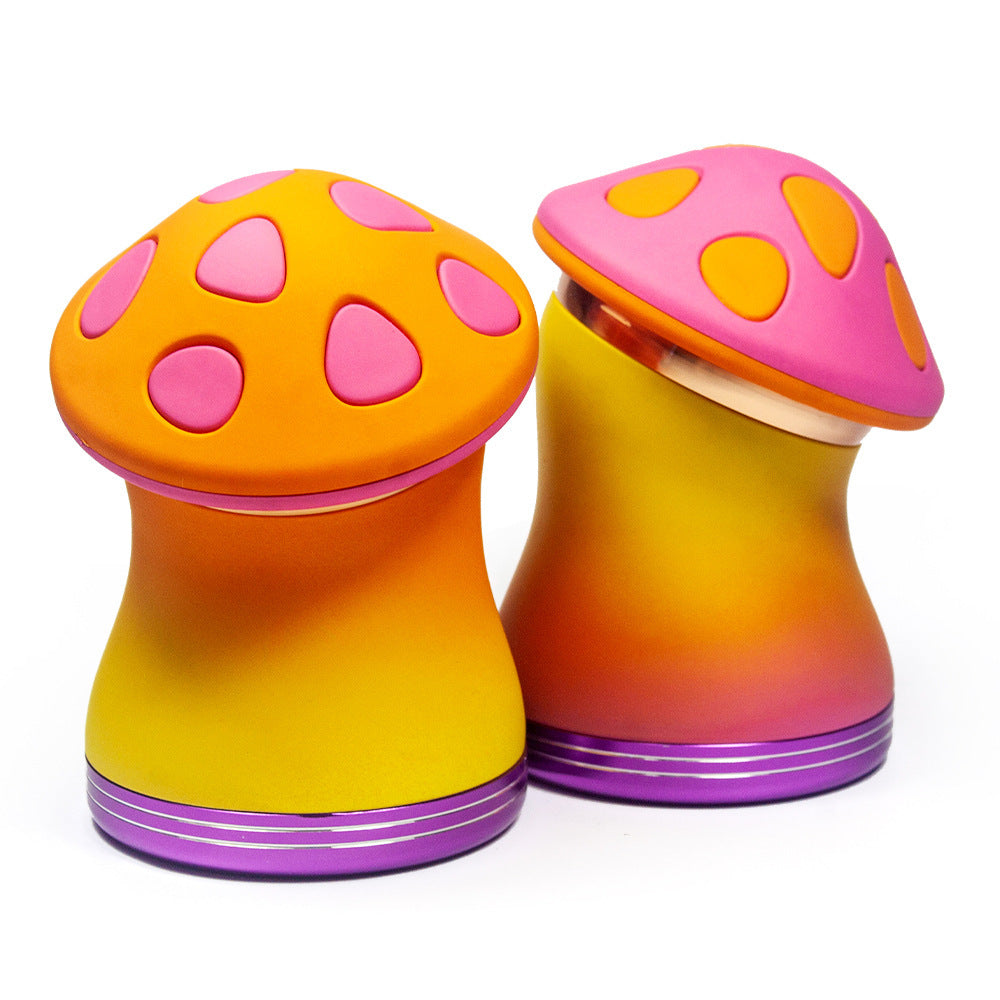 Mushroom Zinc Alloy Herb Grinder 75mm