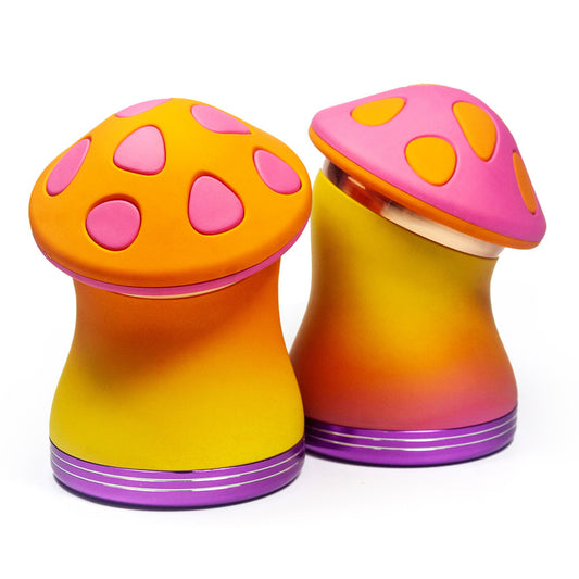 Mushroom Zinc Alloy Herb Grinder 75mm