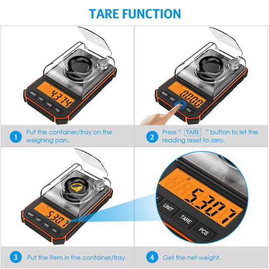 0.001g Electronic Digital Scale – Portable Mini Scale