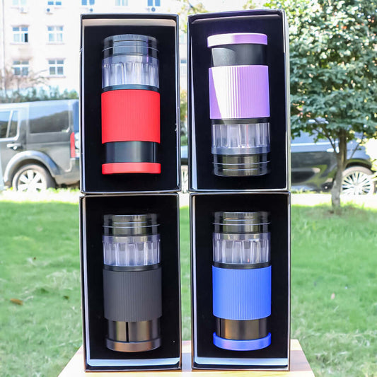 Metal Herb Grinder with Flared Cone Filling – Wind-Resistant & Efficient