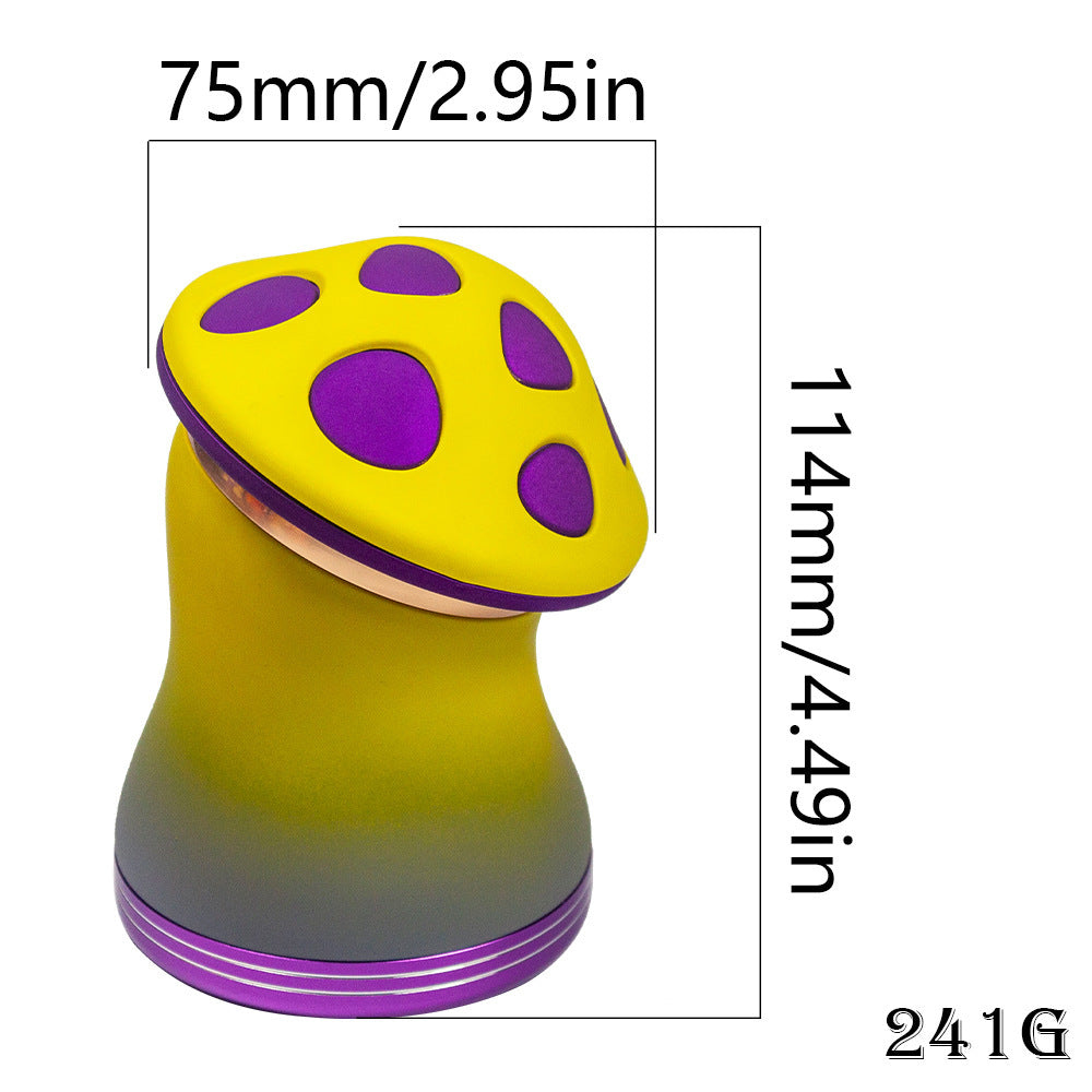 Mushroom Zinc Alloy Herb Grinder 75mm
