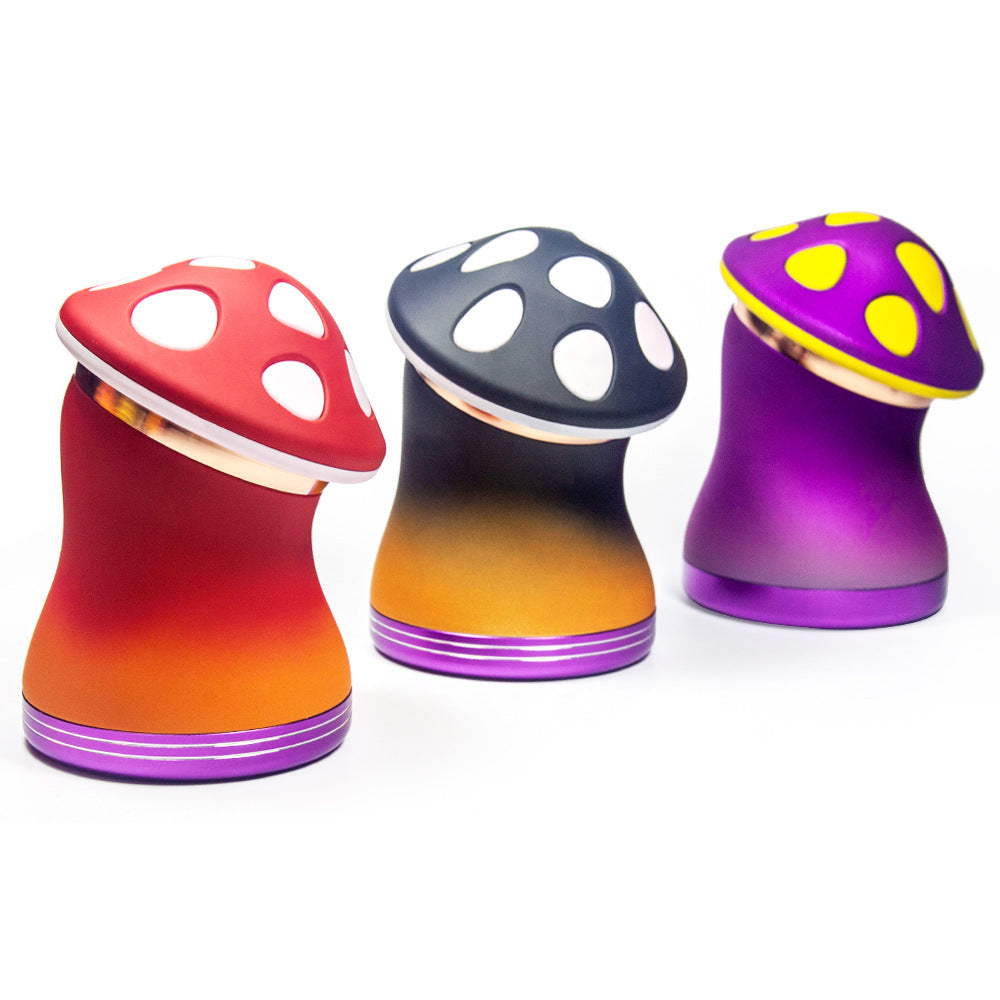 Mushroom Zinc Alloy Herb Grinder 75mm